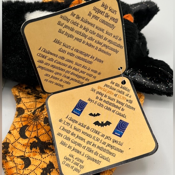 Vintage Cedric the Bat Plush - Sears Exclusive - Picture 5 of 8